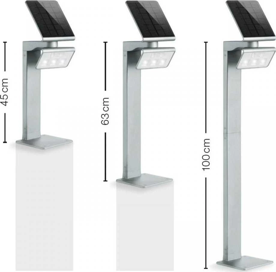 Steinel saulės energija varomas LED sieninis šviestuvas 1,2 W XSolar GL-S su jutikliu, antracito spalvos