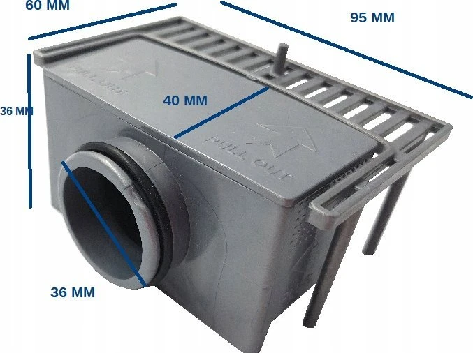 Sifonas Alkotest S.ODPŁ.L LINIJAUS DRAINAGE SIPHON SLEEK FI 40 // LINIJAUS DRAINAGE SIPHON,SLEEK