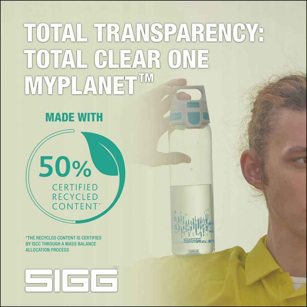 Gertuvė SIGG Total Clear ONE MyPlanet 0,75 L | tamsiai mėlyna