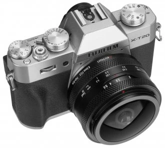 Objektyvas - AstrHori MF 6.5mm f/2 APS-C apvalus žuvies akies objektyvas Fujifilm X
