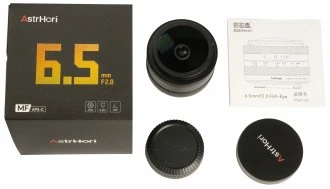 Objektyvas - AstrHori MF 6.5mm f/2 APS-C apvalus žuvies akies objektyvas Fujifilm X