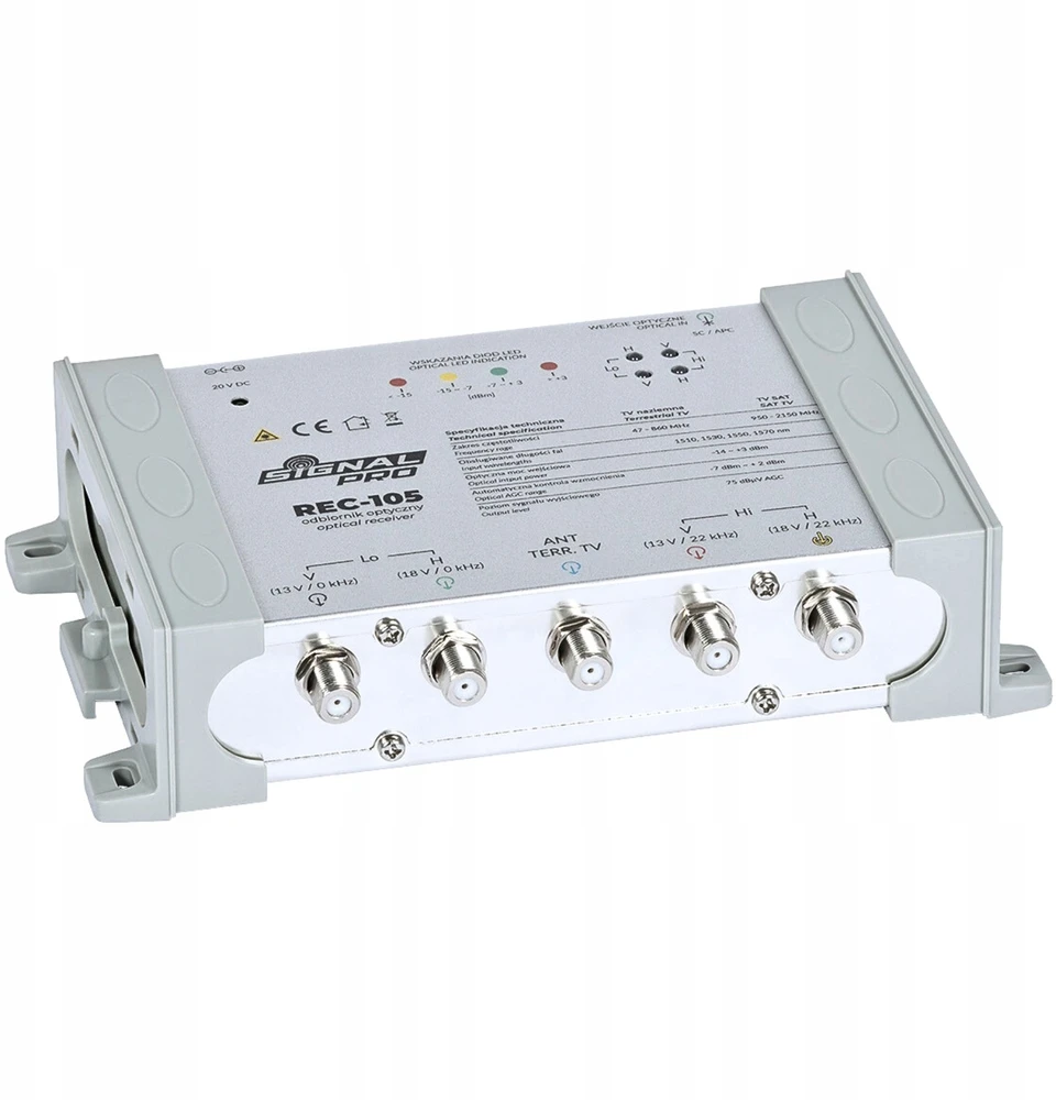 Dipol REC-105 SIGNAL PRO optinis imtuvas