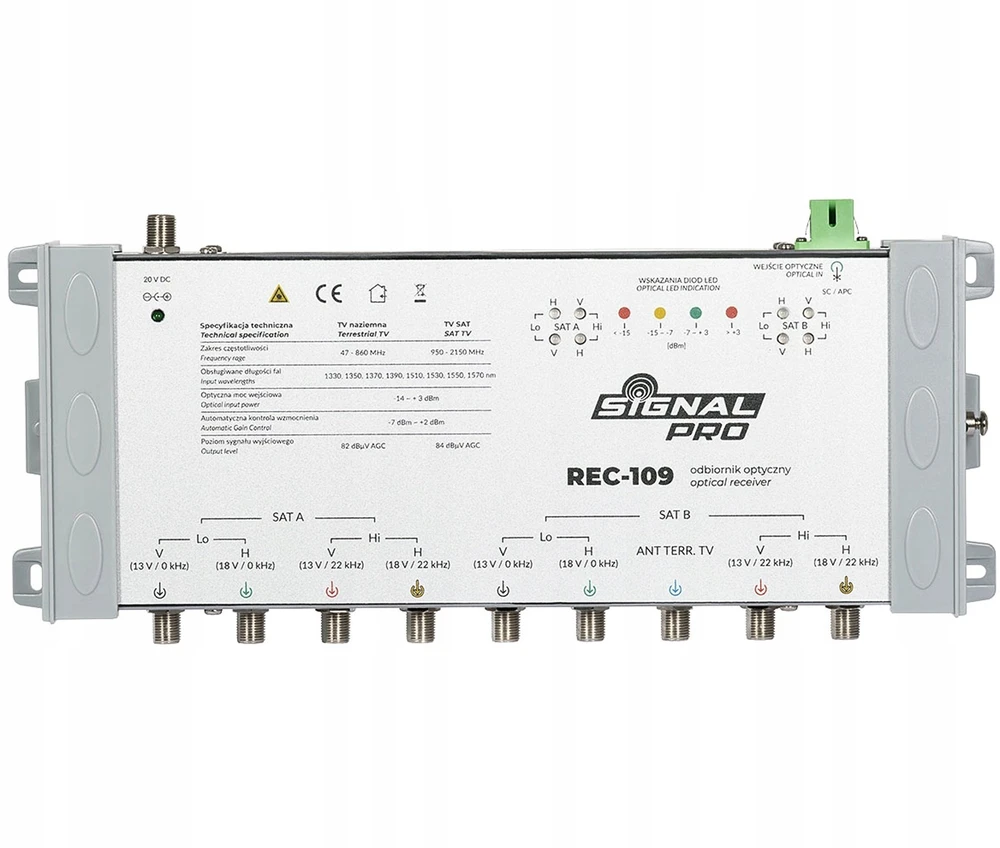 REC-109 SIGNAL PRO optinis imtuvas