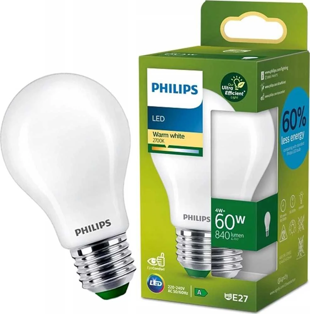 PHILIPS lemputė LED CLA 60W A60 E27 2700K FR UE SRT4