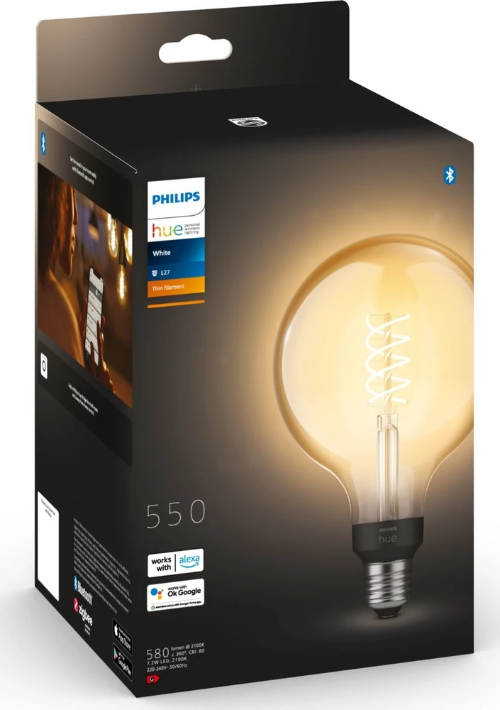 Philips Hue E27 W 7.2W Filament G125