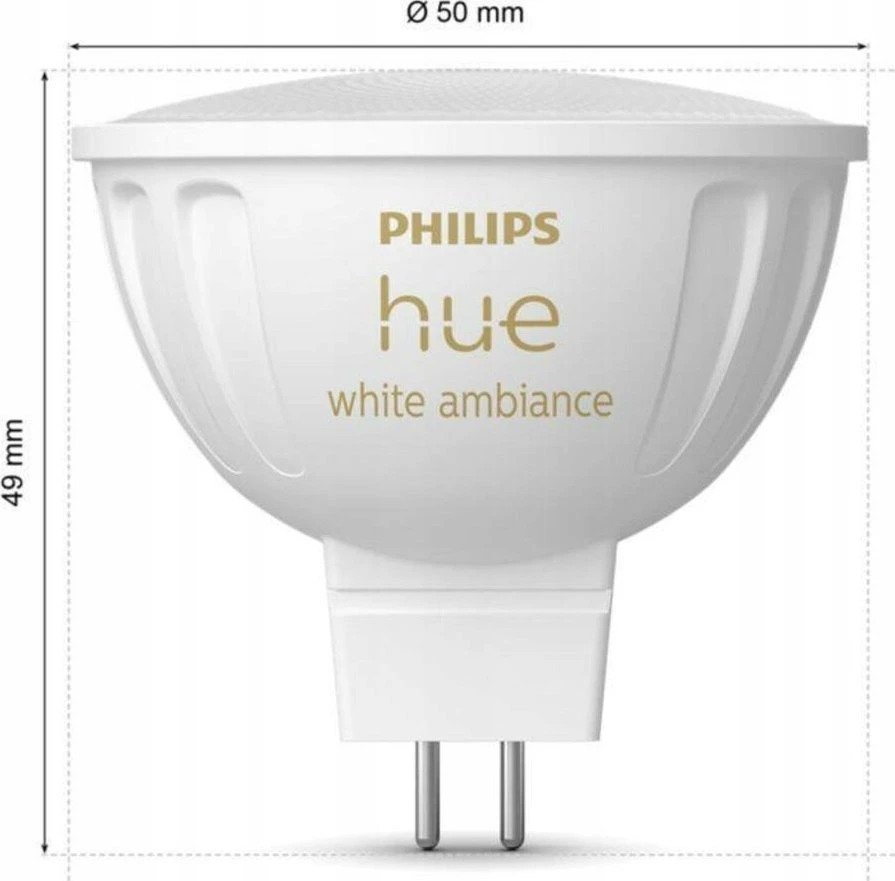 Signify Philips Hue WA 12V MR16 | GU5.3 | 5,1 W | Šiltas iki šaltas baltas lengvas