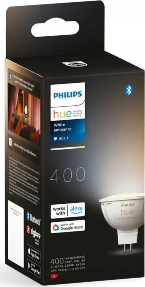 Signify Philips Hue WA 12V MR16 | GU5.3 | 5,1 W | Šiltas iki šaltas baltas lengvas
