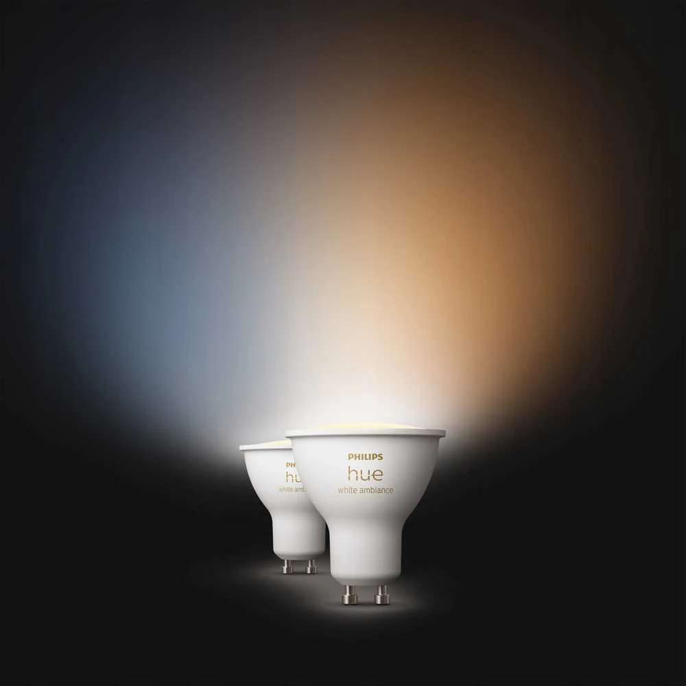 Philips Hue Smart Spotlight, 2 vnt pakuotės | GU10 | 4,2 W | Šiltas iki šaltas baltas lengvas