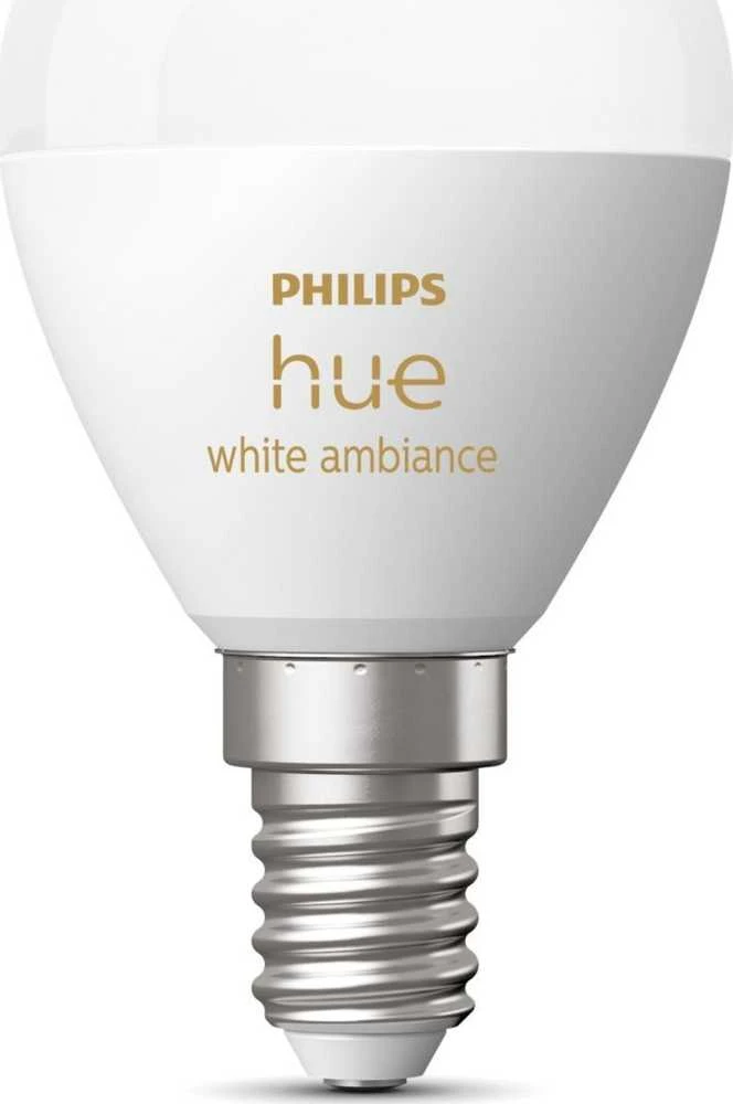 „Signify Philips Hue Baltas Amb. E14“ lašelinė lemputė, 470 lm, viena pakuotė