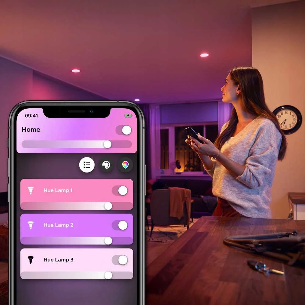 Philips Hue Smart Spotlight, 2vnt pakuotė | GU10 | 4,2 W | Šiltas iki šaltas baltas ir spalvotas