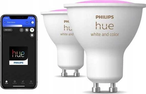Philips Hue Smart Spotlight, 2vnt pakuotė | GU10 | 4,2 W | Šiltas iki šaltas baltas ir spalvotas