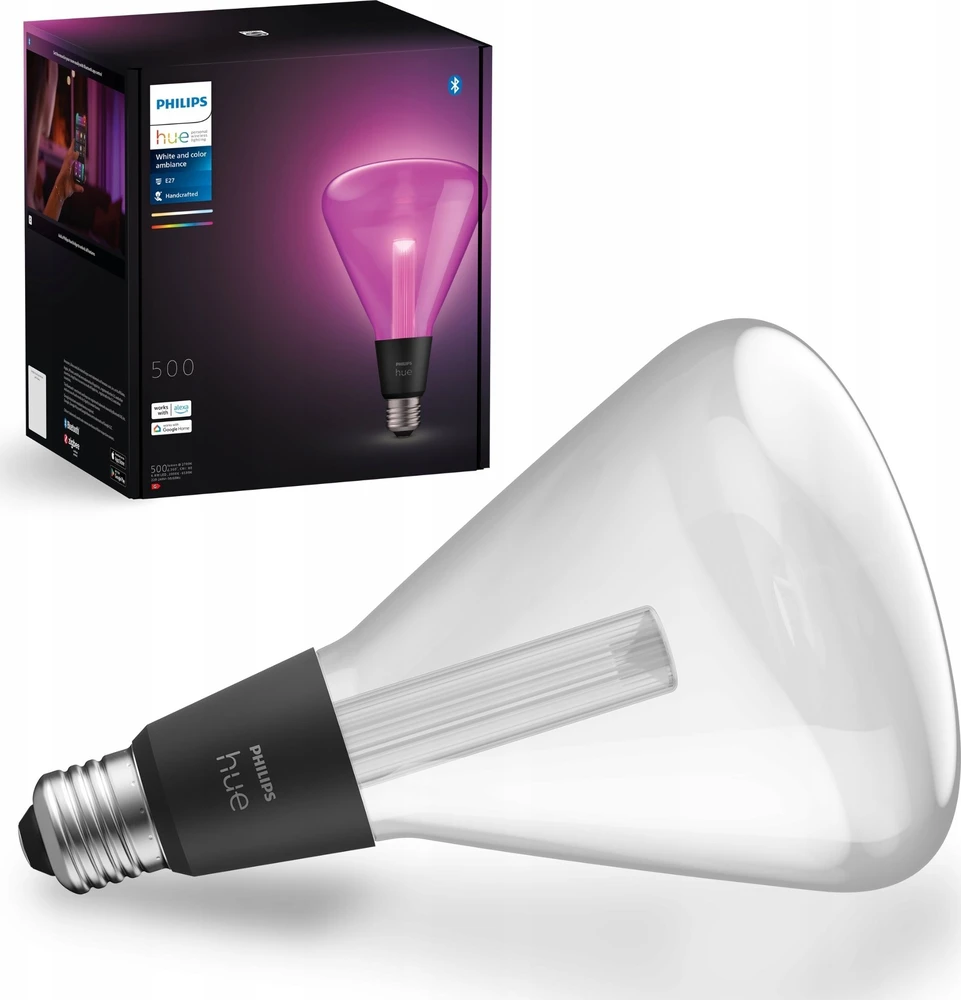 „Philips Hue WCA Lightguide Triangle“ | E27 | 6,8 W | Baltas ir spalvota šviesa