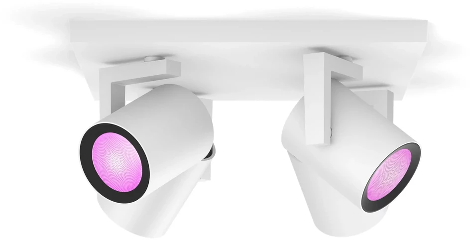 Philips Hue Baltas & Color Ambiance Argenta lubinis šviestuvas baltas • 4 taškų