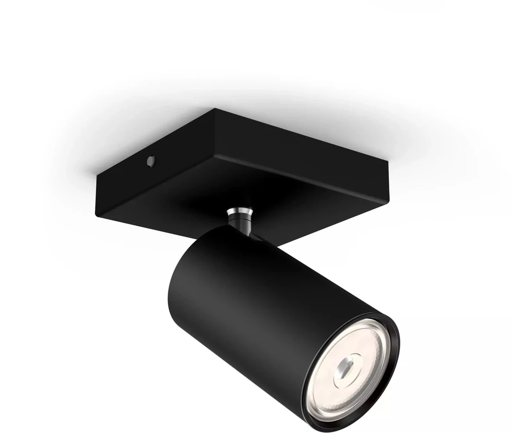 „Signify Philips Kosipo“ taškinis šviestuvas, 1 flg., be LM, 1x5,5W, juodas