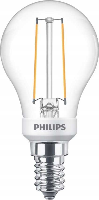 Signify Philips LED classic WarmGlow lašo formos lemputė 25W E14 skaidri, reguliuojamo ryškumo
