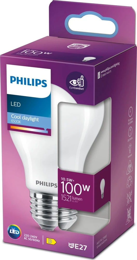 Signify Philips LED lempa 100W E27 dienos šviesos balta 1521lm matinė 1er P