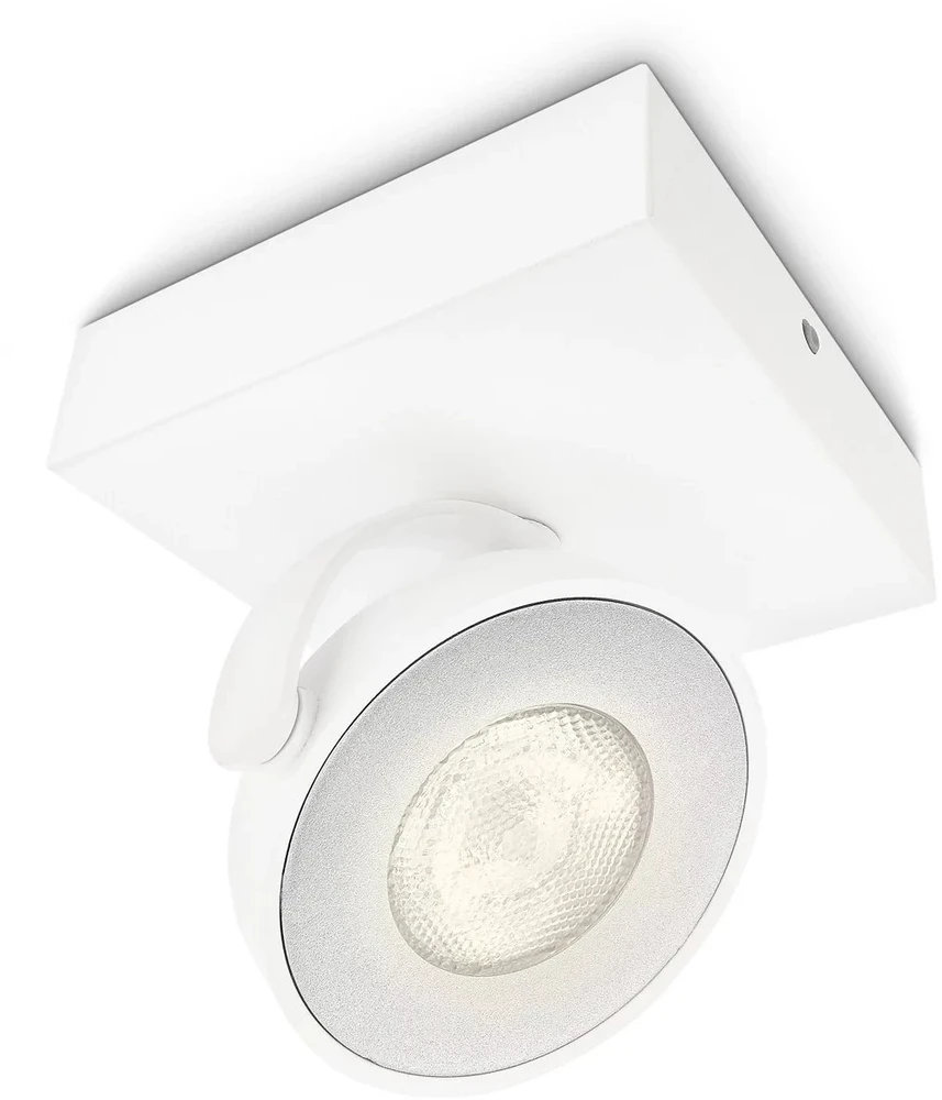 Signify Philips myLiving LED prožektorius Spot Clockwork 1flg 500lm Baltas