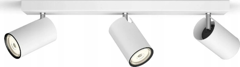 „Signify Philips myLiving Spot Kosipo“ 3 lempučių šviestuvas, 3 x 55 W, baltas (be lempučių),