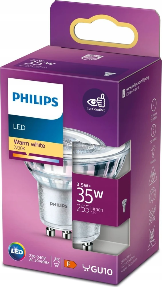 „Signify Philips myLiving Spot Kosipo“ 4 flg. 4x55W balta be LM