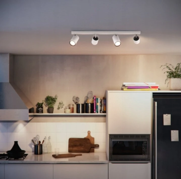 „Signify Philips myLiving Spot Kosipo“ 4 flg. 4x55W balta be LM