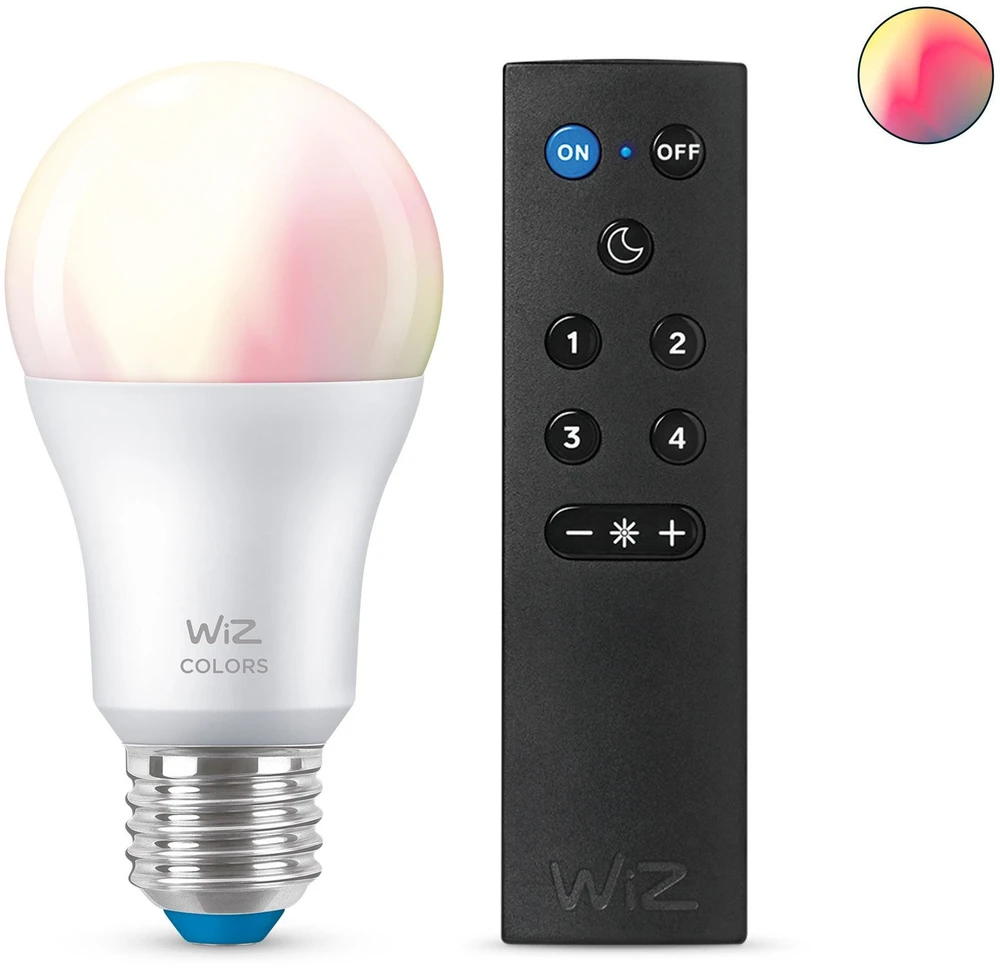 Nezatříděno „Signify WiZ Baltas & Color“ 60 W E27 A60 „Standardform 1er“ + nuotolinio valdymo pultas