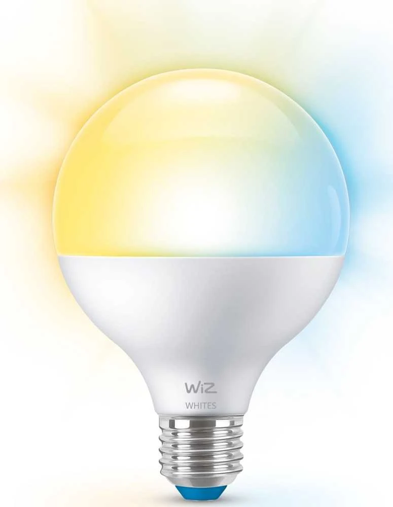 „Signify WiZ Baltas Globe“ E27 reguliuojama 75 W matinė lemputė, viena pakuotė