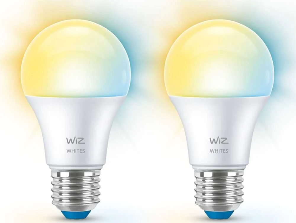 Signify WiZ Baltas Lampe E27 Tunable 60W matt Zweierpack