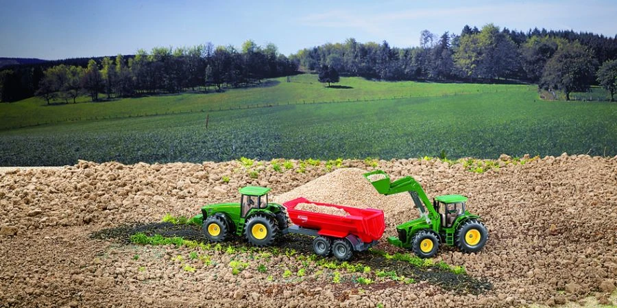 Siku John Deere su frontaliniu krautuvu