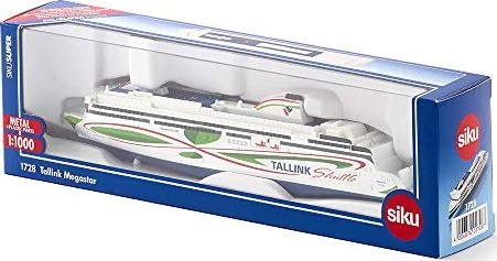 Siku SIKU 1728, Tallink Megastar keltas, 1: 1000, metalas / plastikas, baltas / mėlynas / žalias, universalus