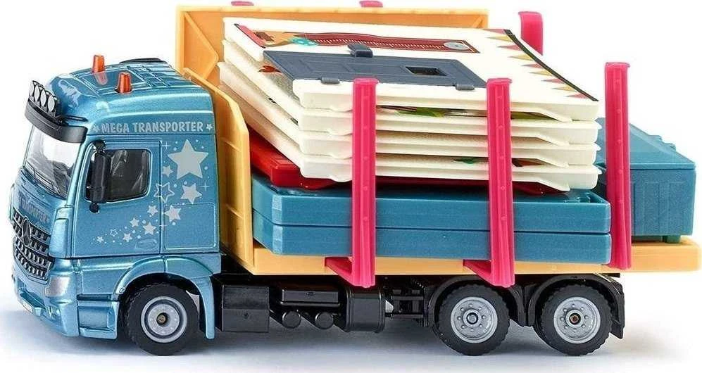 Žaislinis metalinis sunkvežimis Siku Super Fertighaus