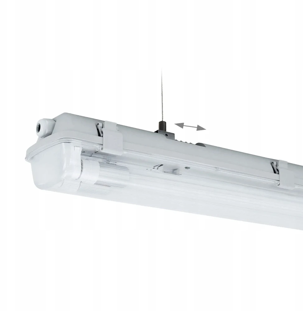 Lubinis šviestuvas Spectrum Šviestuvas LED TUBE HERME G13 2X60 250V IP65