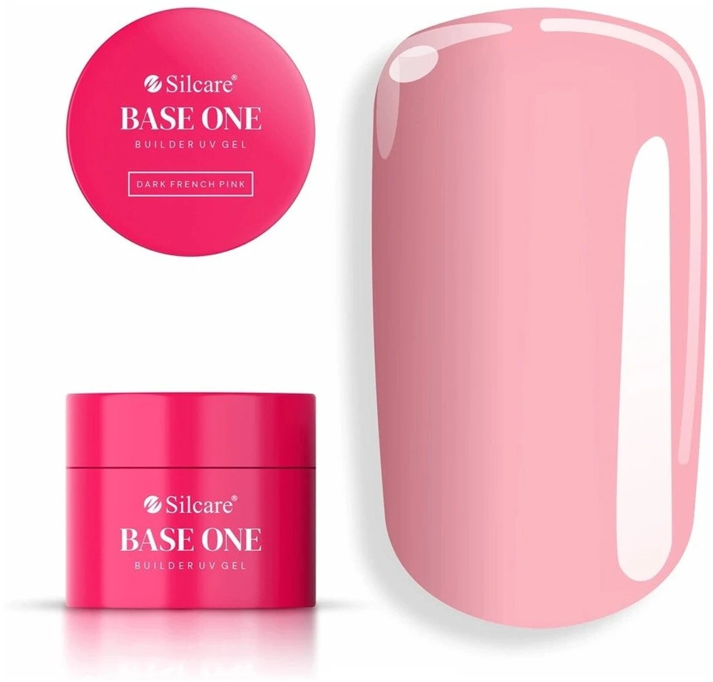 Silcare „Base One“ tamsiai prancūziškai rožinis nagų lako gelis, 50 g