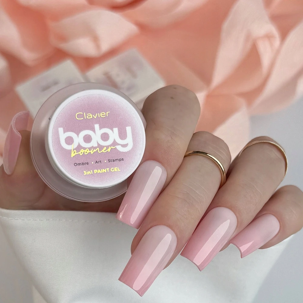 Silcare Clavier Nailsology Baby Boomer nagų lakas 3w1 B01 Bloom 3g