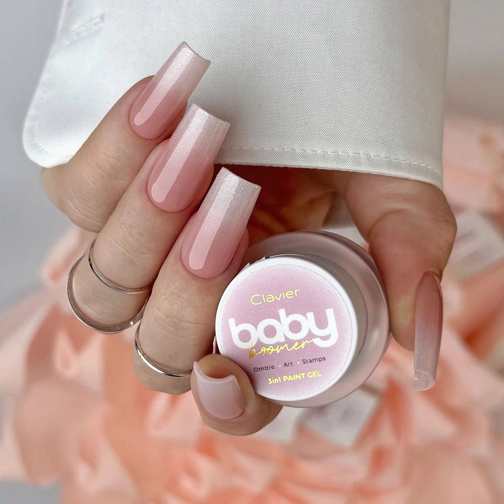 Silcare Clavier Nailsology Baby Boomer nagų lakas 3w1 S03 Starlit 3g