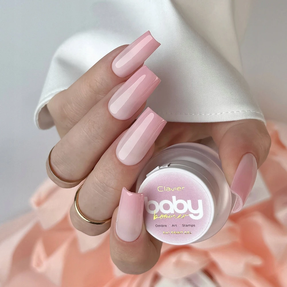 Silcare Clavier Nailsology Baby Boomer nagų lakas 3w1 B01 Bloom 3g
