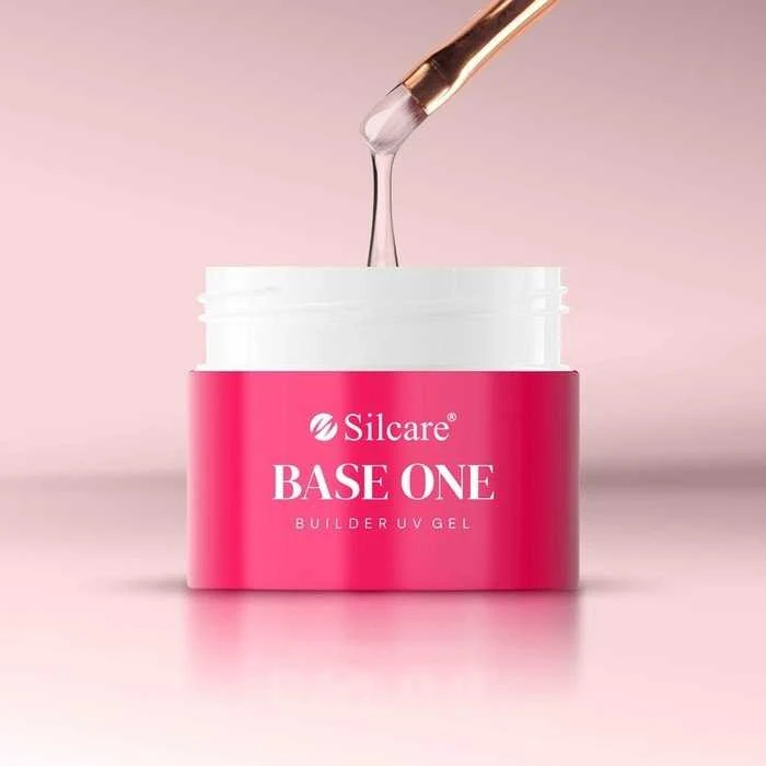 Rožinė SILCARE_Base One Buldier gelinis nagų formavimo gelis, prancūziškai rožinis, 15 g