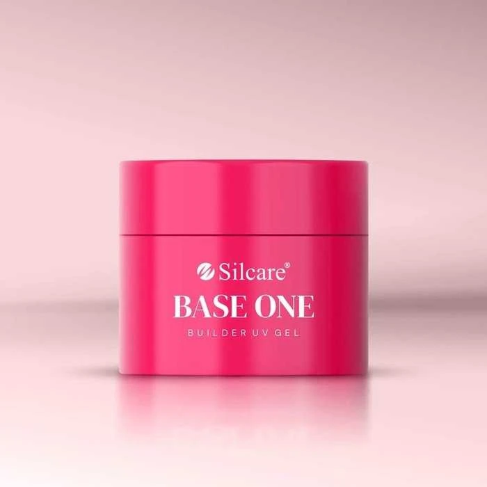 Rožinė SILCARE_Base One Buldier gelinis nagų formavimo gelis, prancūziškai rožinis, 15 g