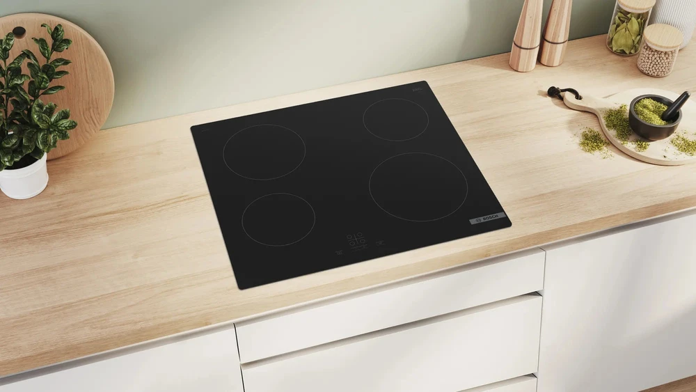 Bosch ‎PKE611BA2E PKE611BA2E Serija 4, Elektrinė kaitlentė, 60 cm, kaitlentė be rėmo