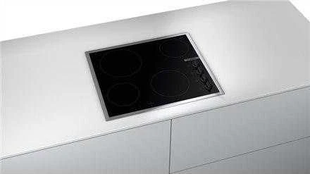 Bosch PKE645CA2E Serija 2, Elektrinė kaitlentė, 60 cm, kaitlentė su plieniniu rėmu