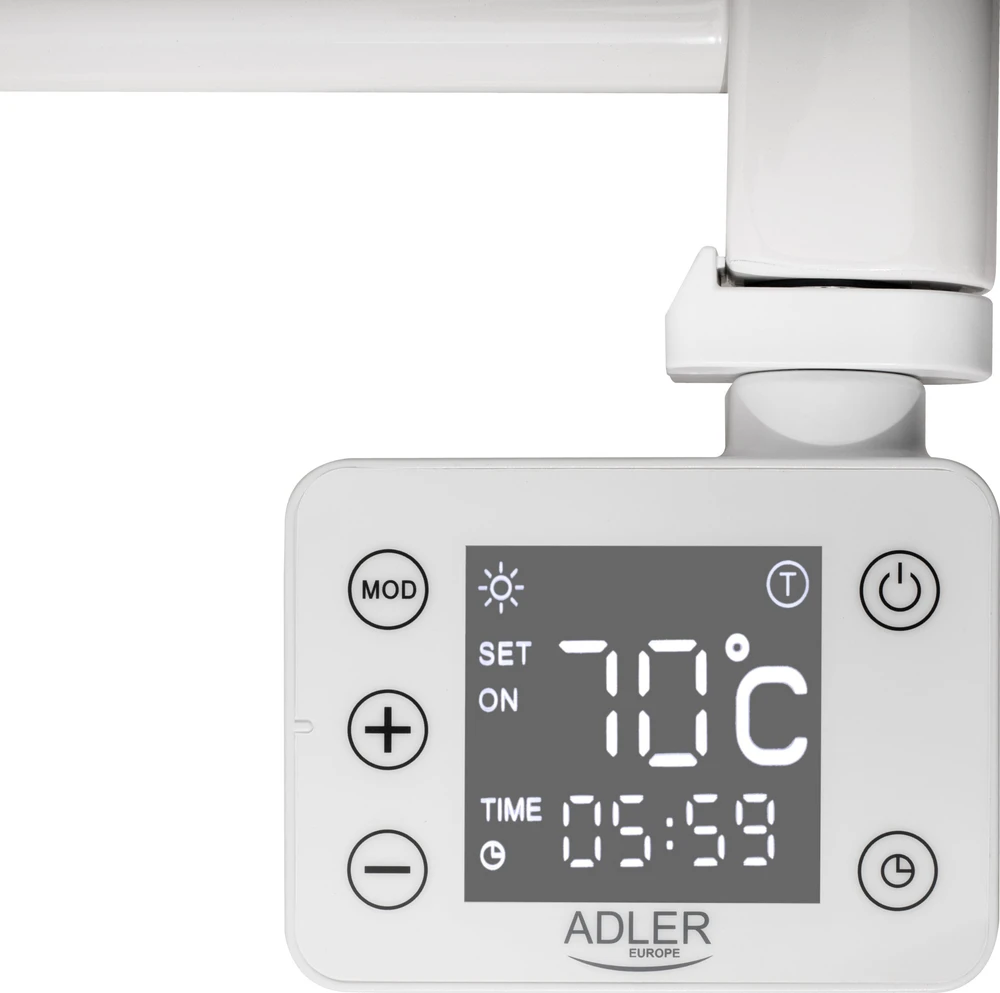 Adler LED elektrinis vonios kambario radiatorius | AD 7823 | Radiatorius | 400 W | Baltas | IP24