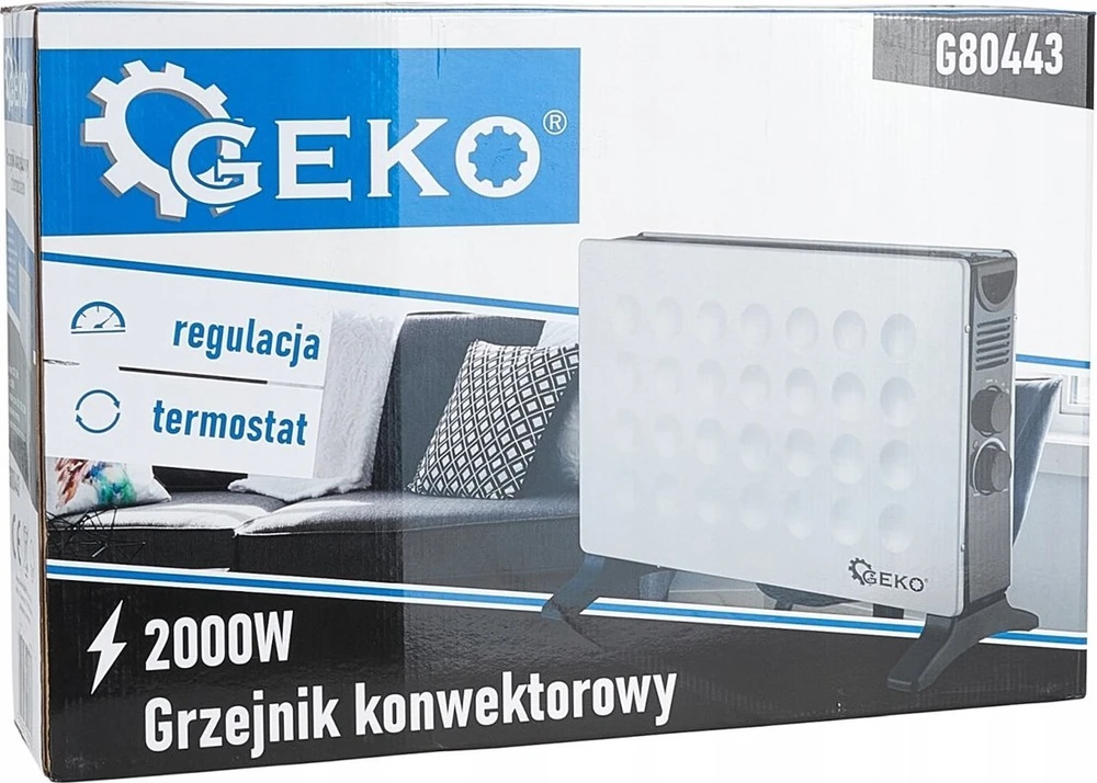 Šildytuvas Geko Šildytuvas konwektorowy MODERN-ELEGANT 2kW (1)