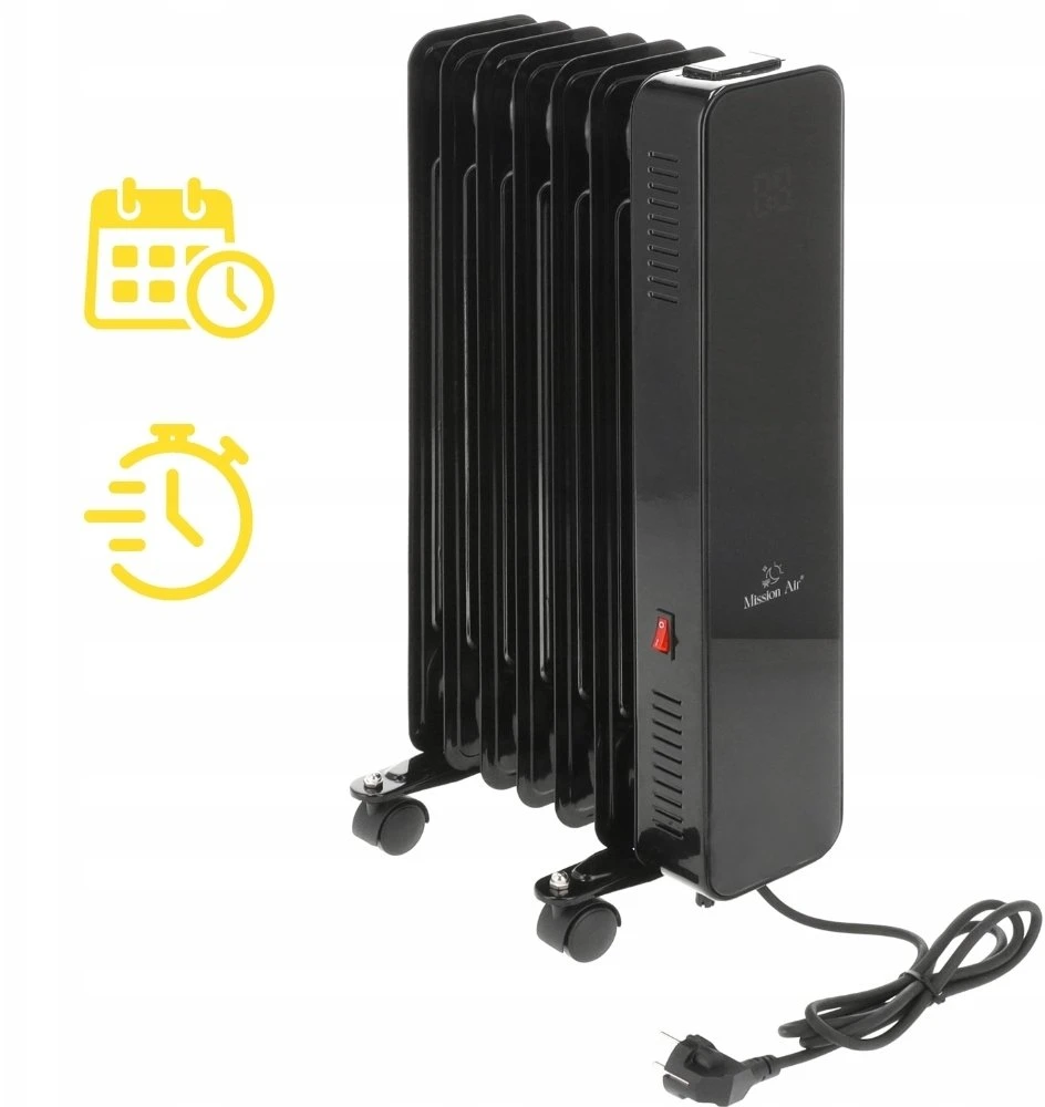 Mission Air Oslo WiFi 1500W juoda
