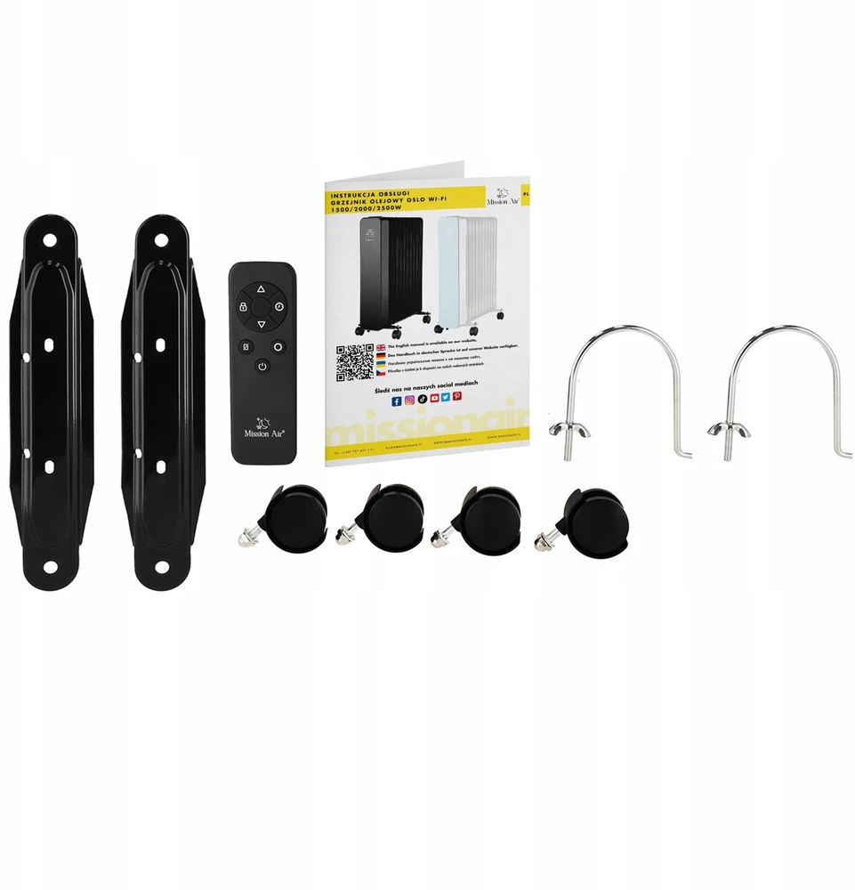 Mission Air Oslo WiFi 1500W juoda