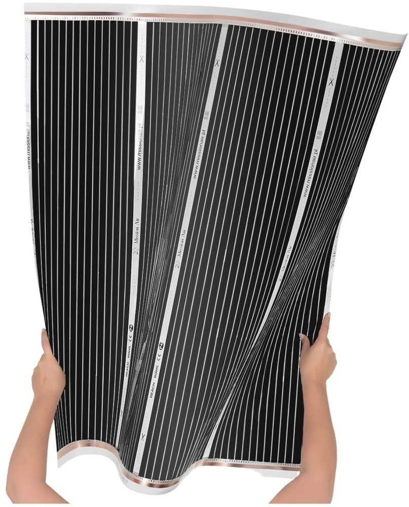 Šildytuvas Monroe Rinkinys IR Sidabrinis 160W 2,5m²,szer.100cm +Aries (5904890245754)
