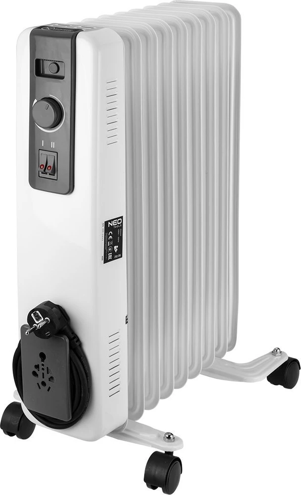 Neo Tools Šildytuvas Alyvos radiatorius 2000 W, 9 briaunos