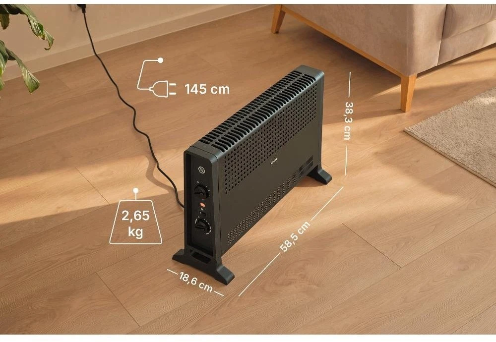 Šildytuvas Sencor Konwektor SCF 2022BK 2000W (41027181)