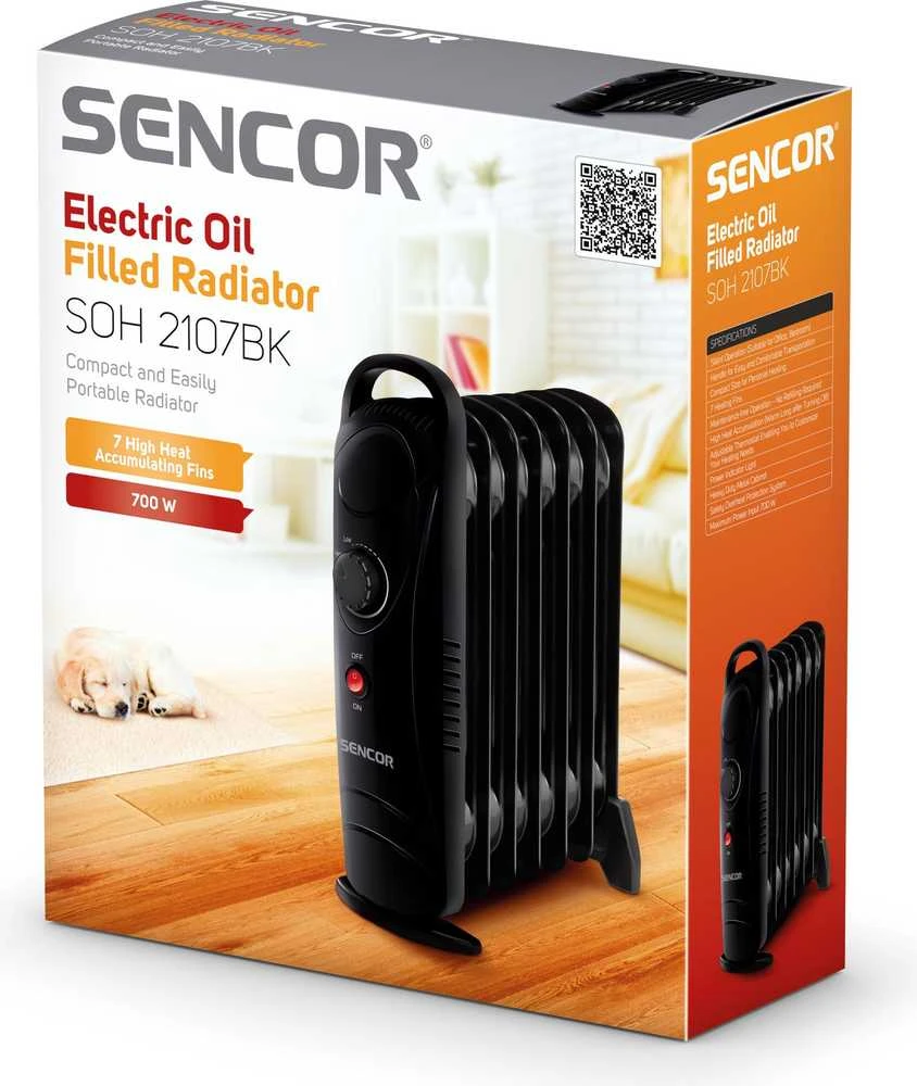 Sencor SOH 2107BK alyvos šildytuvas 700 W