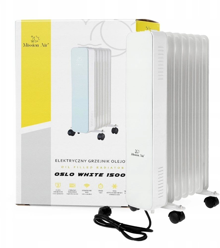 Skan Mission Air Oslo WiFi 1500W balta