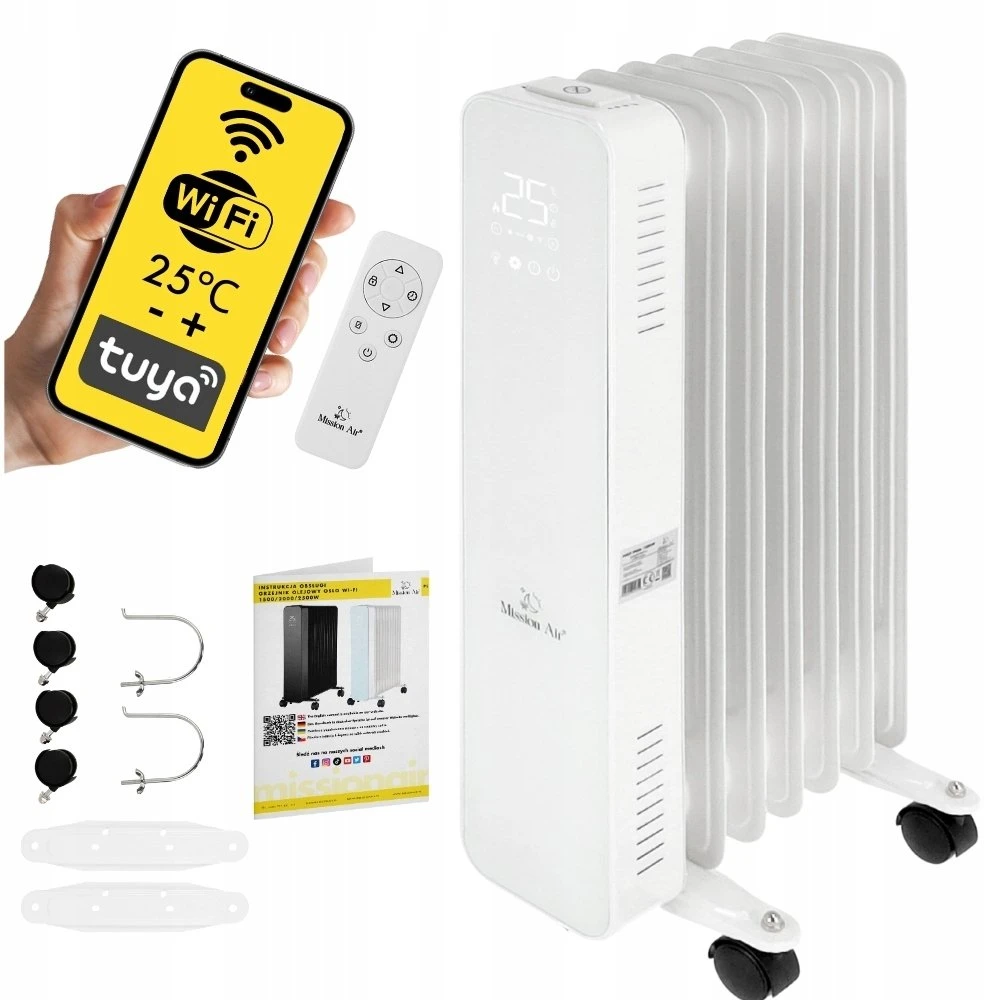 Skan Mission Air Oslo WiFi 1500W balta