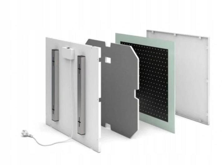 Šildytuvas Thermoval Šildytuvas elektrinis, promiennik podczerwieni FIR Crystal 700 600x1200x50 700W